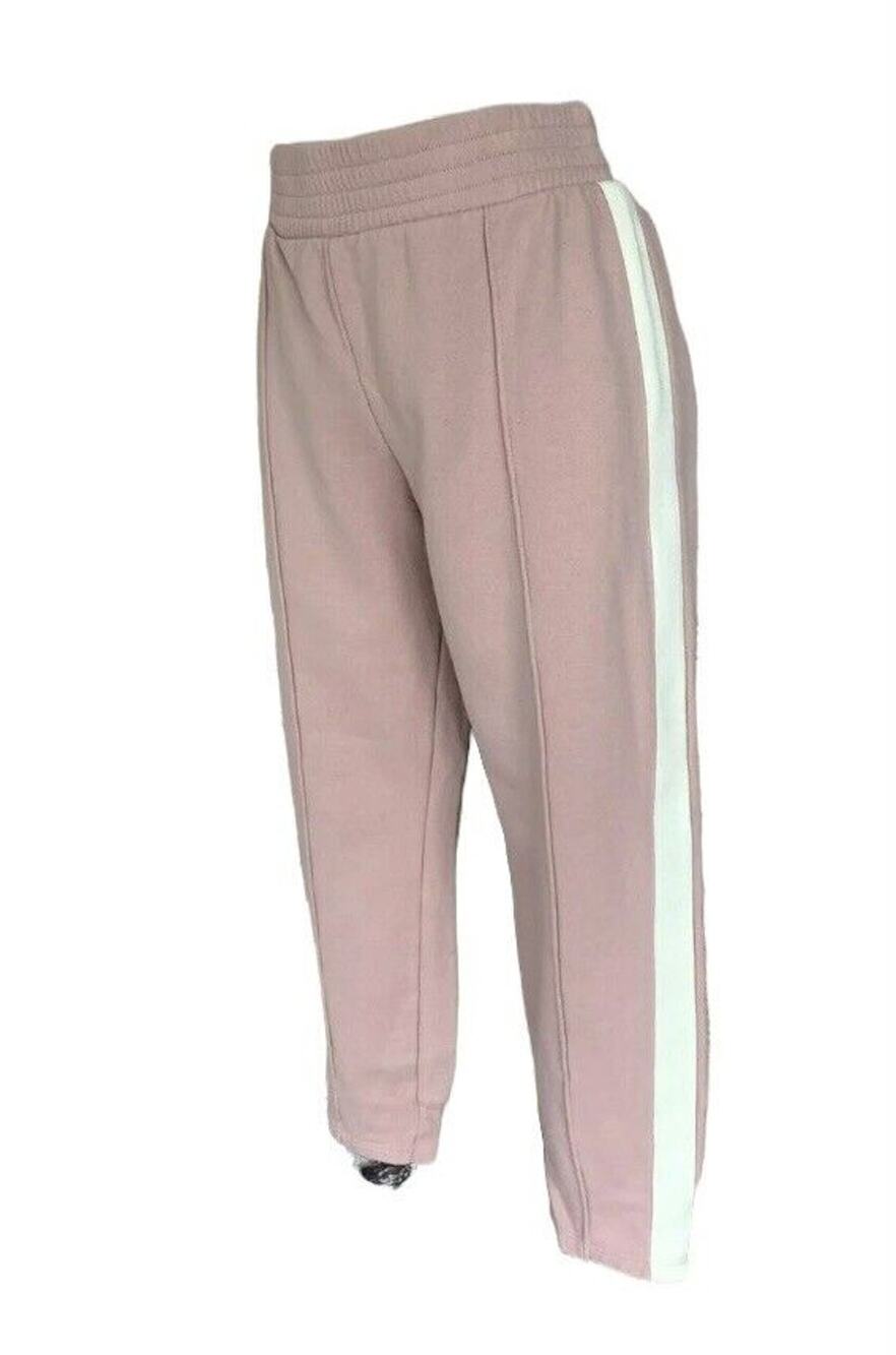 Wesley Jogger Track Sweat Pants Blush Pink Side Stripe Athleisure Lounge Medium